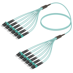 LC/UPC-LC/UPC | 12 Fibers Fanout | Multi Mode G651.OM3 | 3.0/1.8mm