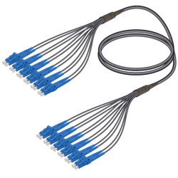 LC/UPC-LC/UPC | 12 Fibers Universal Fanout | Single Mode G657.A2 | 4.8/1.8mm - Thumbnail