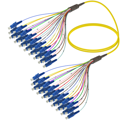 LC/UPC-LC/UPC | 24 Fiber Fanout | Single Mode G657.A2 | 3.0/0.9mm