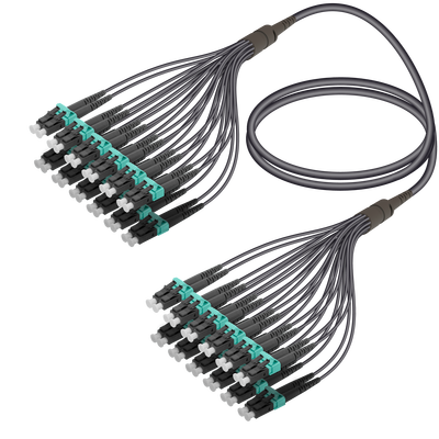 LC/UPC-LC/UPC | 24 Fiber Universal Fanout | Multi Mode G651.OM3 | 4.8/1.8mm