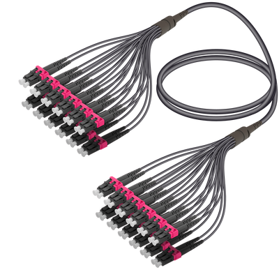 LC/UPC-LC/UPC | 24 Fiber Universal Fanout | Multi Mode G651.OM4 | 4.8/1.8mm