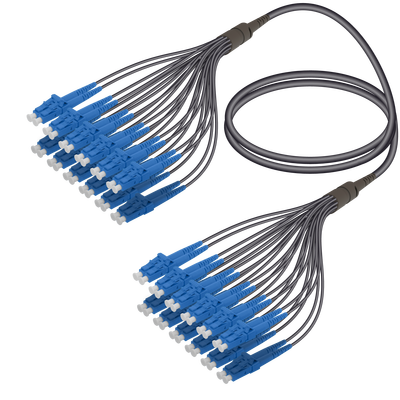 LC/UPC-LC/UPC | 24 Fiber Universal Fanout | Single Mode G657.A2 | 4.8/1.8mm