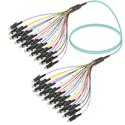 LC/UPC-LC/UPC | 24 Fibers Fanout | Multi Mode G651.OM3 | 3.0/0.9mm - Thumbnail