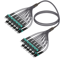 LC/UPC-LC/UPC | 24 Fibers Universal Fanout | Multi Mode G651.OM3 | 4.8/1.8mm - Thumbnail
