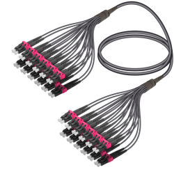 LC/UPC-LC/UPC | 24 Fibers Universal Fanout | Multi Mode G651.OM4 | 4.8/1.8mm - Thumbnail
