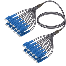 LC/UPC-LC/UPC | 24 Fibers Universal Fanout | Single Mode G657.A2 | 4.8/1.8mm
