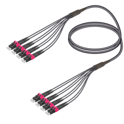 LC/UPC-LC/UPC | 8 Fibers Universal Fanout | Multi Mode G651.OM4 | 4.8/1.8mm LC/UPC-LC/UPC | 8 Fibers Universal Fanout | Multi Mode G651.OM4 | 4.8/1.8mm