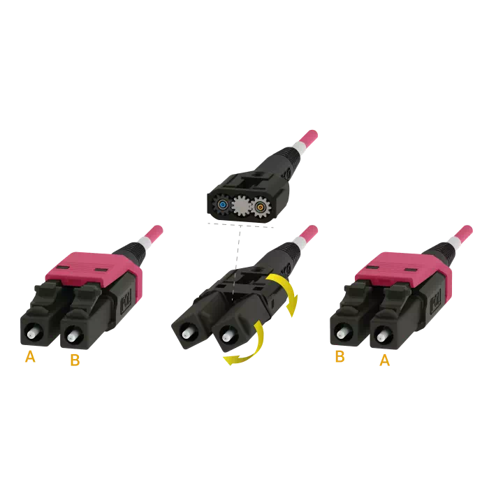 LC/UPC-LC/UPC | Multi-Mode G651.OM4 | UNI10 | Uniboot Patch Cord | 2.0mm