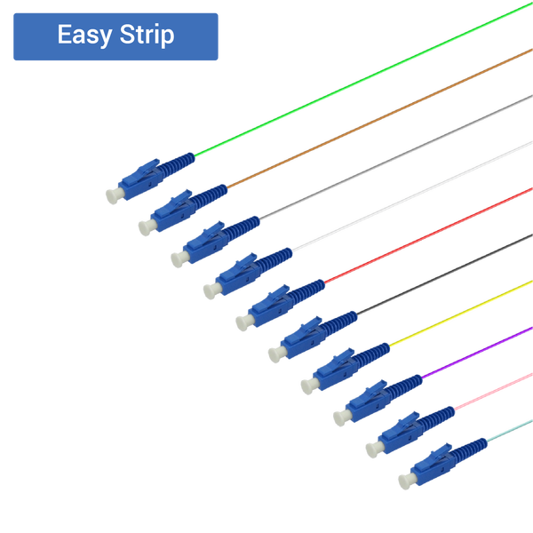 LC/UPC 12 Fiber Pigtail | Single Mode G657.A2 | 0.9mm LC/UPC 12 Fiber Pigtail | Single Mode G657.A2 | 0.9mm