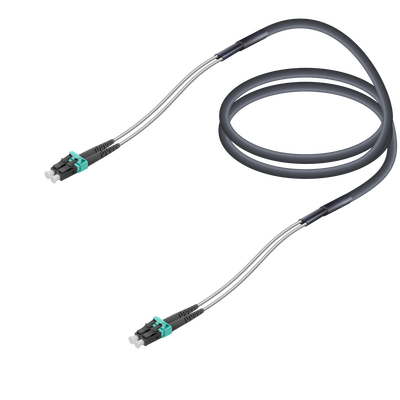 LC/UPC-LC/UPC | Multi Mode G651.OM3 Corrugated Steel FTTA Breakout | 7.0x2.85mm