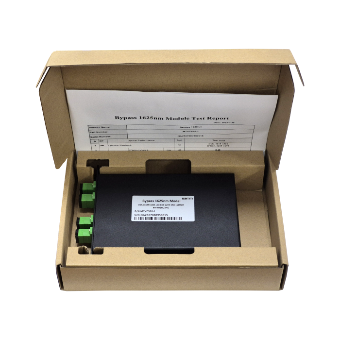 LGX Box with One 1625 nm Bypass Module (SC/APC) LGX Box with One 1625 nm Bypass Module (SC/APC)