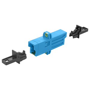 - LSH (E2000) Simplex Adapter | w/ Flange  - LSH (E2000) Simplex Adapter | w/ Flange