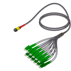 Male MTP Elite to LC/APC Universal Fanout | Base-24 | Single Mode G657.A2 | 4.8/1.8mm - Thumbnail