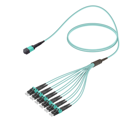 Male MTP Elite to LC/UPC Fanout | Base-12 | Multi Mode G651.OM3 | 3.0/1.8mm