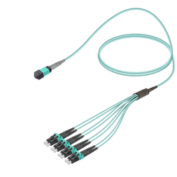 Male MTP Elite to LC/UPC Fanout | Base-8 | Multi Mode G651.OM3 | 3.0/1.8mm - Thumbnail