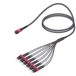 Samm Teknoloji - Male MTP Elite to LC/UPC Universal Fanout | Base-12 | Multi Mode G651.OM4 | 4.8/1.8mm Samm Teknoloji - Male MTP Elite to LC/UPC Universal Fanout | Base-12 | Multi Mode G651.OM4 | 4.8/1.8mm