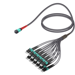 Male MTP Elite to LC/UPC Universal Fanout | Base-24 | Multi Mode G651.OM3 | 4.8/1.8mm