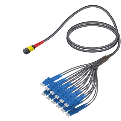 Male MTP Elite to LC/UPC Universal Fanout | Base-24 | Single Mode G657.A2 | 4.8/1.8mm