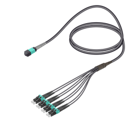 Male MTP Elite to LC/UPC Universal Fanout | Base-8 | Multi Mode G651.OM3 | 4.8/1.8mm - Thumbnail