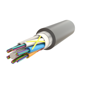  - Metal İçermeyen Zırhlı Çoklu Loose Tube Fiber Optik Kablo | Jel Dolgulu | UT-D1Q(ZN-GY)BH | 72F’ye kadar | Universal