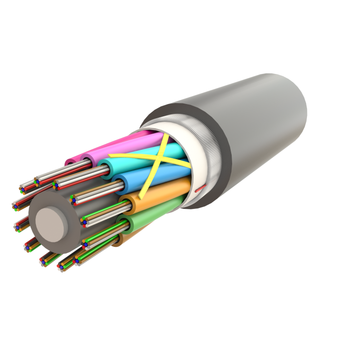 Mini-Duct Multi Loose Tube Fiber Optic Cable | Gel-Filled Dry Core | AT-D1Q2Y | Up to 144F Mini-Duct Multi Loose Tube Fiber Optic Cable | Gel-Filled Dry Core | AT-D1Q2Y | Up to 144F