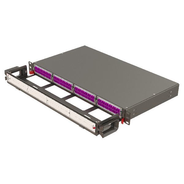Modular High Density Panel with Organizer | 1U 4 Slots