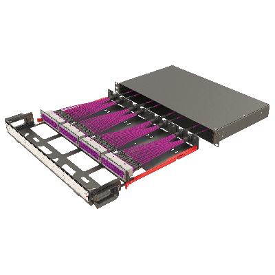 Modular High Density Panel with Organizer | 1U 4 Slots - Thumbnail