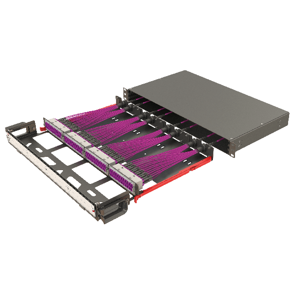 Modular High Density Panel with Organizer | 1U 4 Slots - Thumbnail