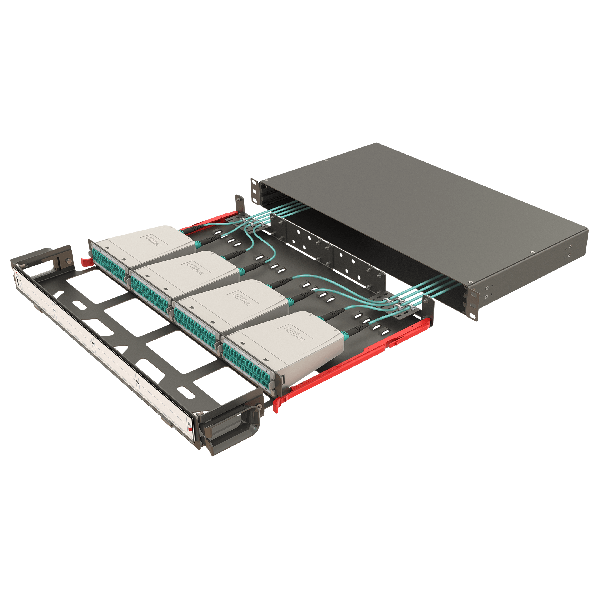 Modular High Density Panel with Organizer | 1U 4 Slots - Thumbnail