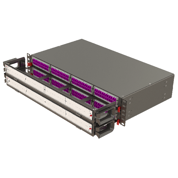 Modular High Density Panel with Organizer | 2U 8 Slots Modular High Density Panel with Organizer | 2U 8 Slots