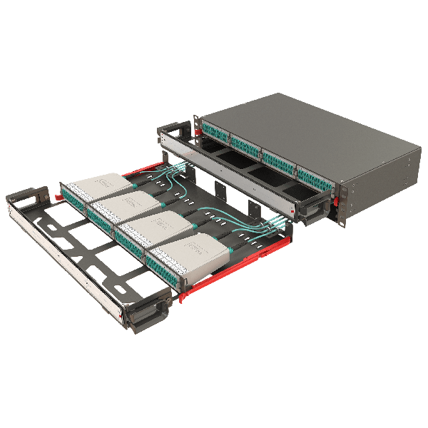 Modular High Density Panel with Organizer | 2U 8 Slots - Thumbnail