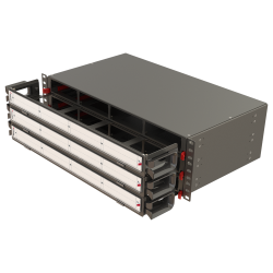 Modular High Density Panel with Organizer | 3U 12 Slots - Thumbnail