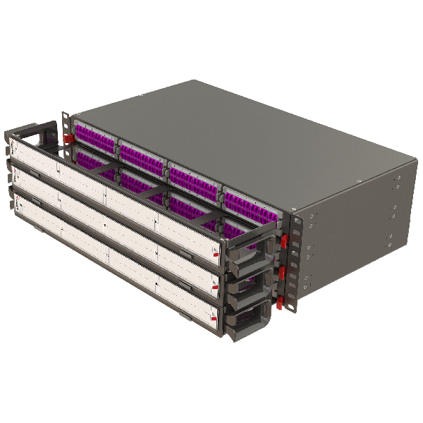 Modular High Density Panel with Organizer | 3U 12 Slots Modular High Density Panel with Organizer | 3U 12 Slots