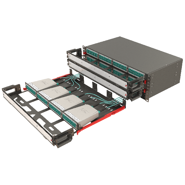 Modular High Density Panel with Organizer | 3U 12 Slots