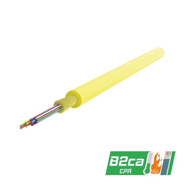 Multi-Fiber Distribution Cable 3.0mm | I-(ZN)H 1x12 | CPR: B2ca | 1000 meters