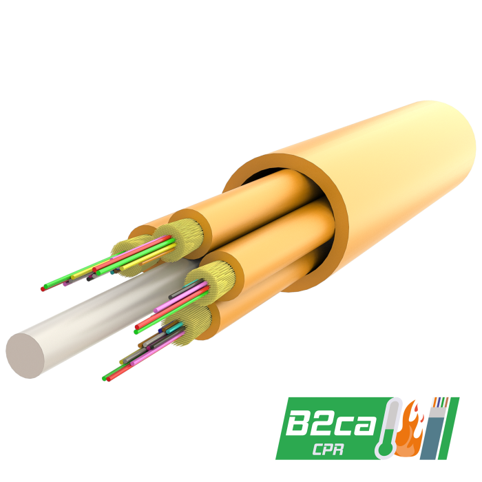 Multi-Fiber Indoor Breakout Cable | IT-(ZN)HH | Cpr: B2ca | up to 144 Fiber Multi-Fiber Indoor Breakout Cable | IT-(ZN)HH | Cpr: B2ca | up to 144 Fiber