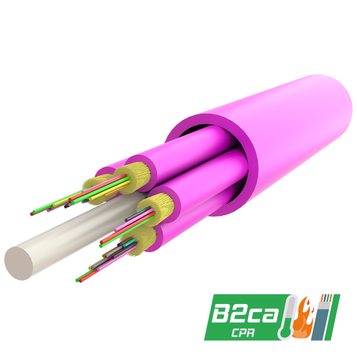 Multi-Fiber Indoor Breakout Cable | IT-(ZN)HH | Cpr: B2ca | up to 144 Fiber Multi-Fiber Indoor Breakout Cable | IT-(ZN)HH | Cpr: B2ca | up to 144 Fiber