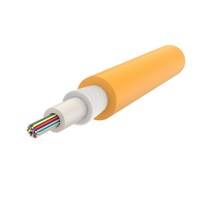 Non-Metallic Armoured Central Loose Tube Fiber Optic Cable | Gel-Filled | U-D4Q(ZN-GY)BH | Up to 24F | Universal