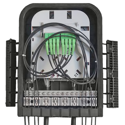 Outdoor Termination Box | 1 Tray 24 Fibers 16 Ports 16 PLC | 362217