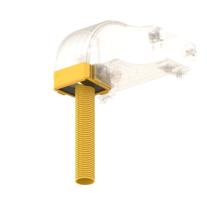 FDS_100mm-1x48mm Outlet Flex Tube Adapter