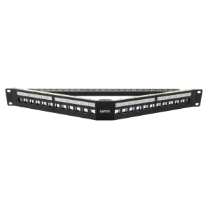- Empty Modular Angled Patch Panel | 1U CAT-6A | 24 Ports (1)  - Empty Modular Angled Patch Panel | 1U CAT-6A | 24 Ports (1)