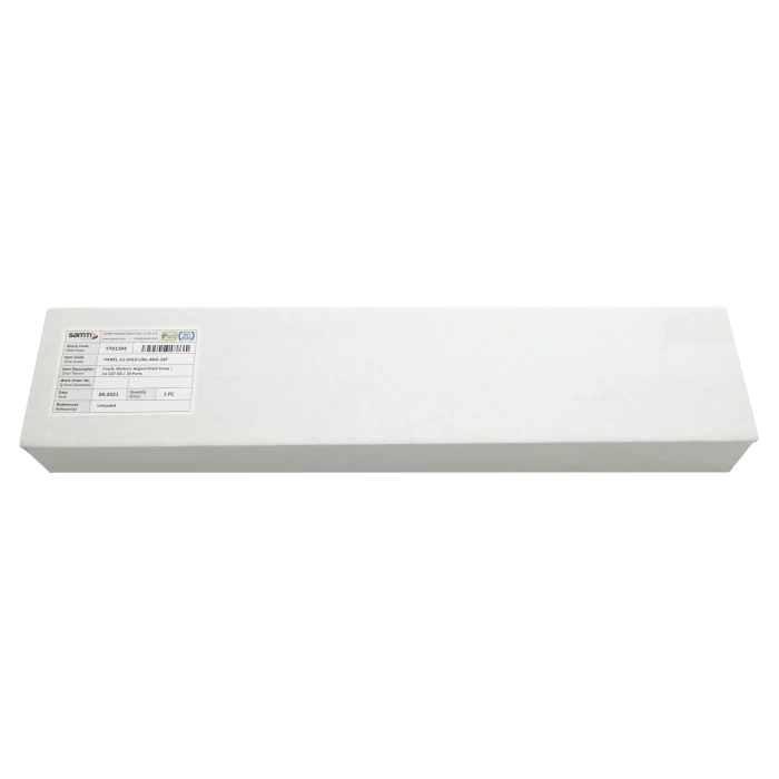 Empty Modular Angled Patch Panel | 1U CAT-6A | 24 Ports Empty Modular Angled Patch Panel | 1U CAT-6A | 24 Ports