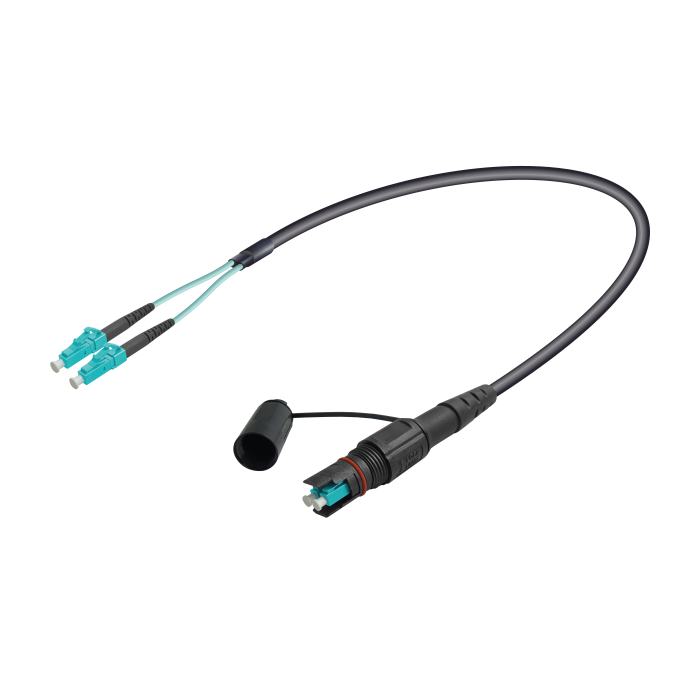 QCS Zorlu Ortam Multi-mode OM3 Fiber Kablo Uygulaması | QCS-Erkek to LC-Duplex QCS Zorlu Ortam Multi-mode OM3 Fiber Kablo Uygulaması | QCS-Erkek to LC-Duplex