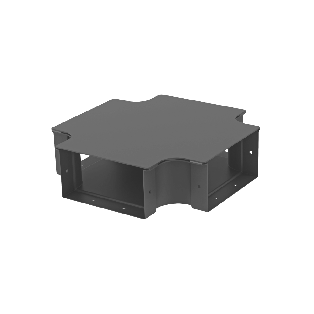 Samm Teknoloji - Raceways | 4 Way Cross Connection 200mm | W/ Cover (1) Samm Teknoloji - Raceways | 4 Way Cross Connection 200mm | W/ Cover (1)
