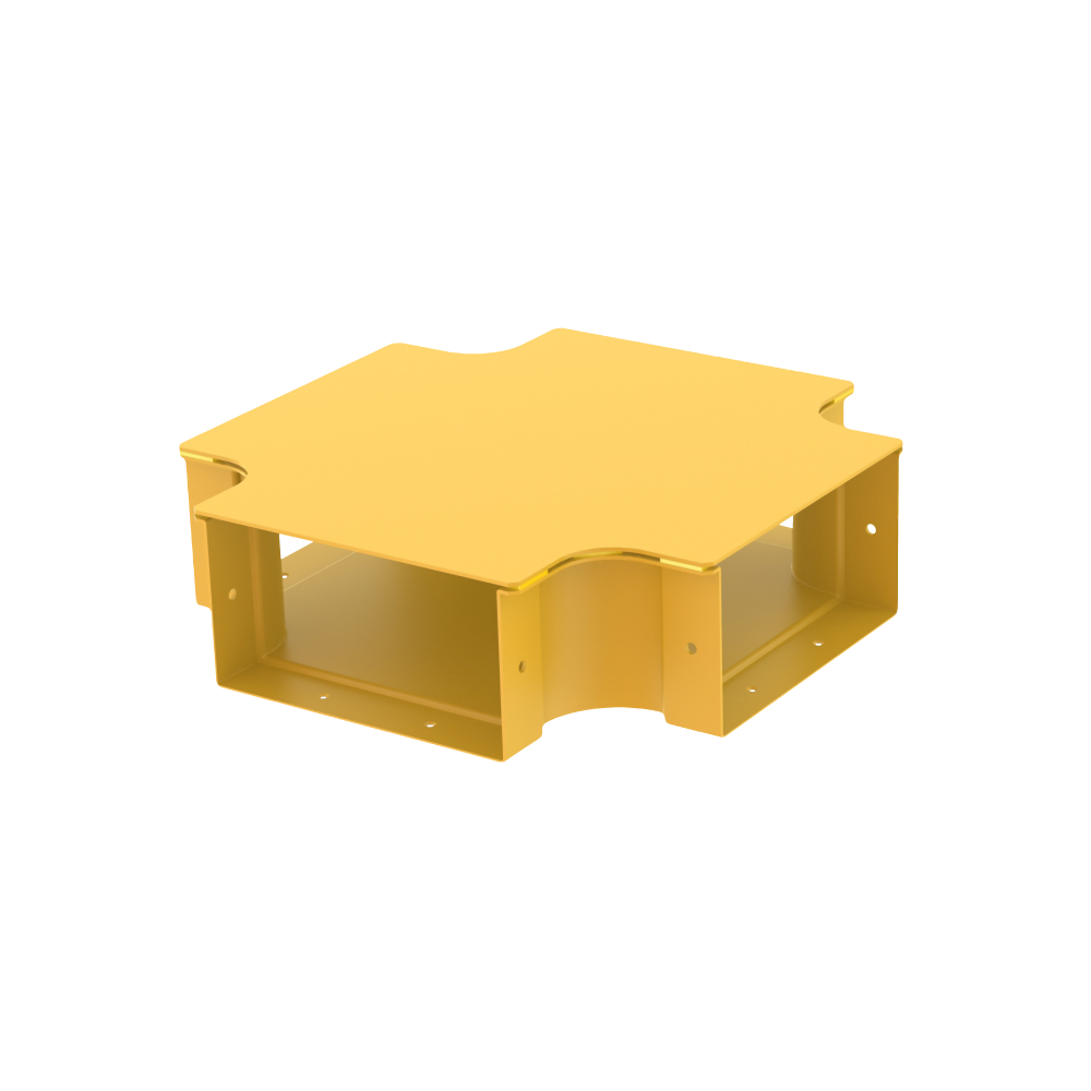 Raceways | 4 Way Cross Connection 200mm | W/ Cover