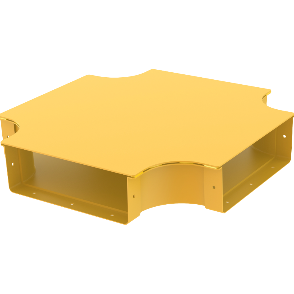 Samm Teknoloji - Raceways | 4 Way Cross Connection 300mm | W/ Cover Samm Teknoloji - Raceways | 4 Way Cross Connection 300mm | W/ Cover