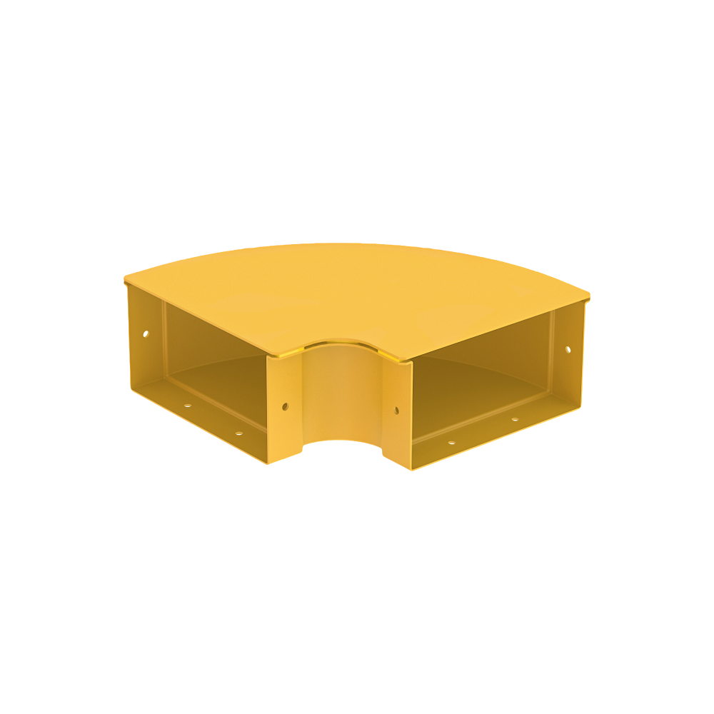 Samm Teknoloji - Raceways | Horizontal Elbow | W/ Cover 200mm Samm Teknoloji - Raceways | Horizontal Elbow | W/ Cover 200mm