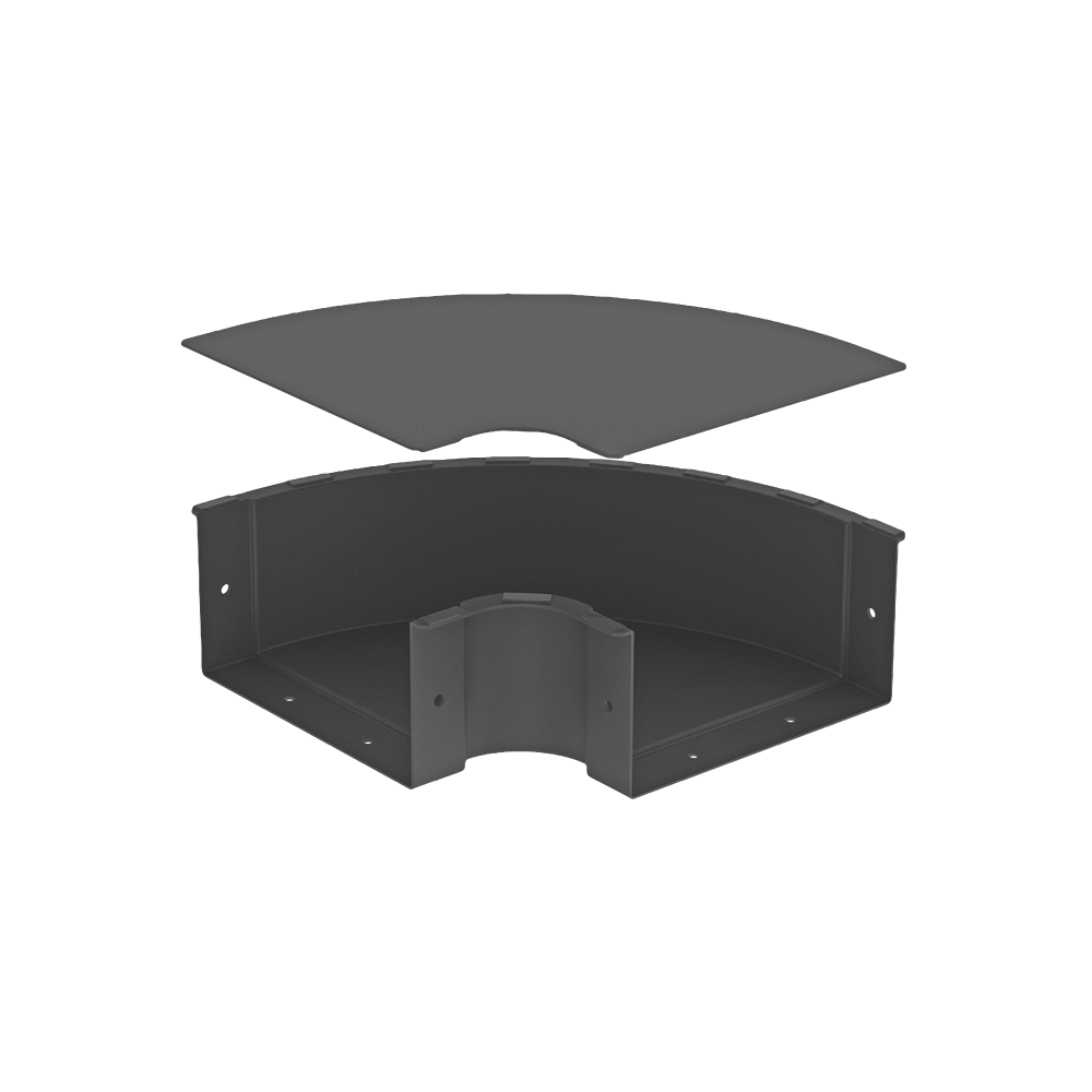 Raceways | Horizontal Elbow | W/ Cover 200mm