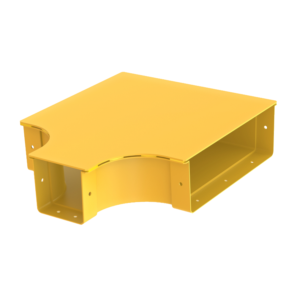 Samm Teknoloji - Raceways | Horizontal “T” Reducer 3010 | W/ Cover