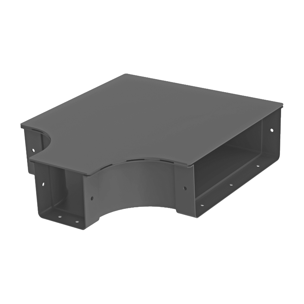 Samm Teknoloji - Raceways | Horizontal “T” Reducer 3010 | W/ Cover (1)